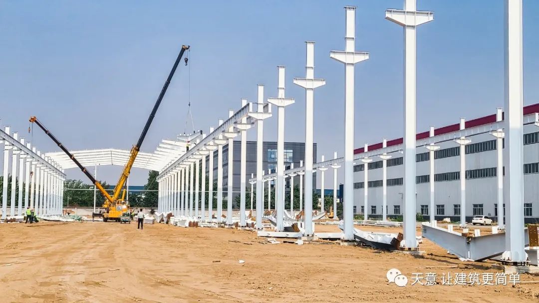 上梁大吉丨星空真人机械外资合作项目生产车间成功架梁